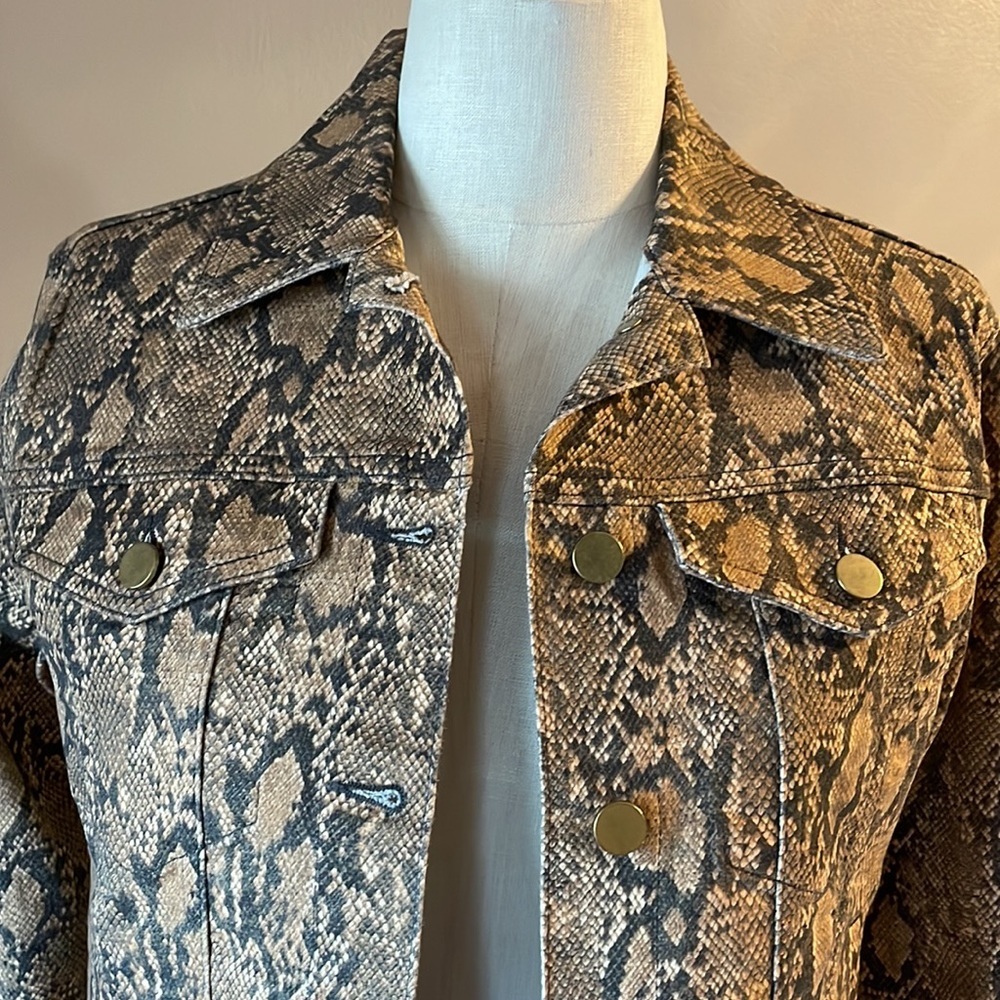 Frame Le Vintage Jacket Coated Python Bomber / Mo… - image 4